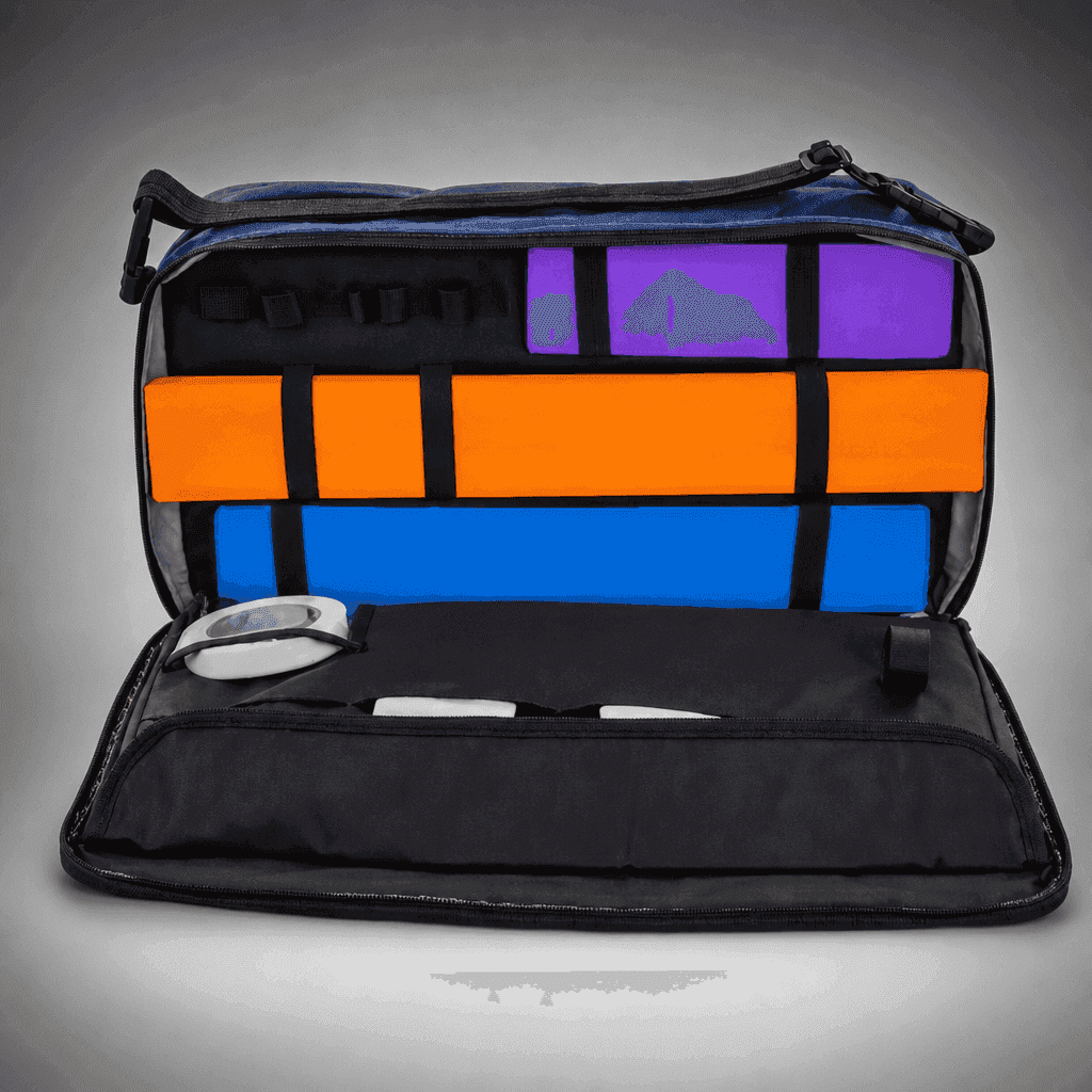Bolsa de Trauma — detalhe interno