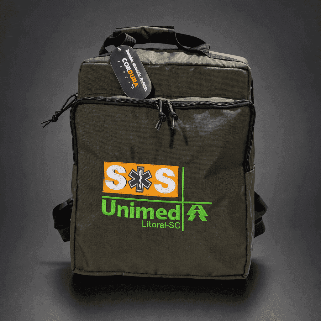 Bolsa de Medicamentos — compartimentos abertos